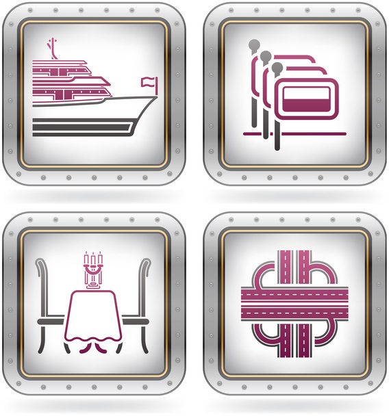 Hotel Related Icons - Vector, afbeelding