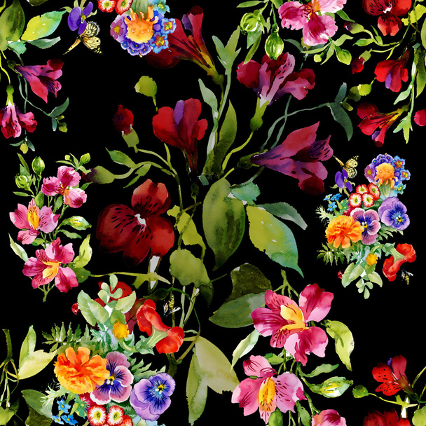 Garden floral pattern - Фото, зображення