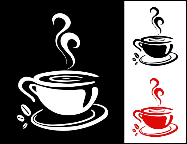 Cup of coffee background - Vector, Image