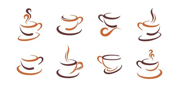 koffie pictogram set - Vector, afbeelding