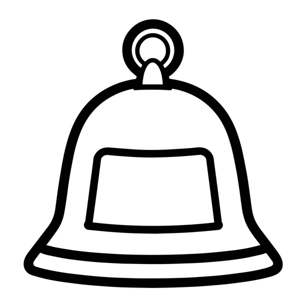 Vektor-Illustration eines minimalistischen Glockensymbols, perfekt für Alarme. - Vektor, Bild