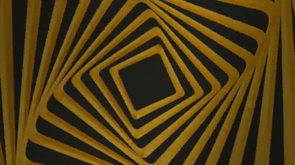 Animatie video lus abstracte vorm elegant bewegen op zwarte achtergrond kleur - Video