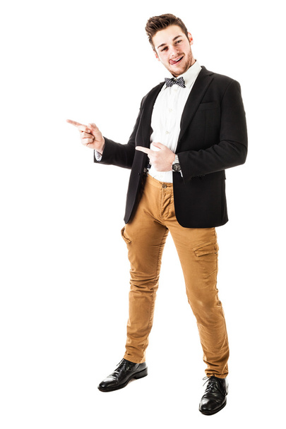Silly guy with bow tie - Foto, afbeelding