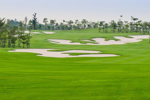 Пейзаж поля для гольфа
 - Фото, изображение