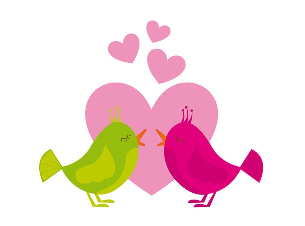 love birds - Вектор,изображение