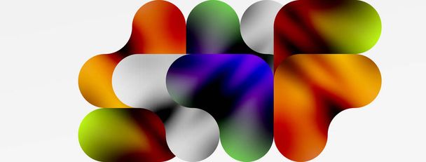 Metallinen neste väri geometrisia abstrakteja muotoja. Vektorin kuvitus Taustakuva, Banner, Tausta, Kortti, Kirjan kuvitus, aloitussivu - Vektori, kuva