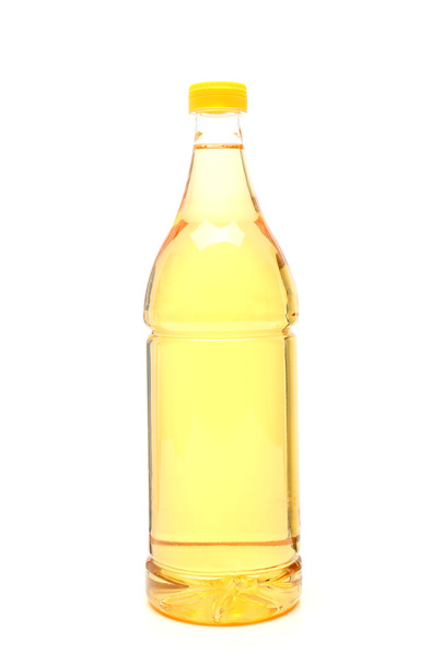 Bottle of vinegar white background - Foto, Bild