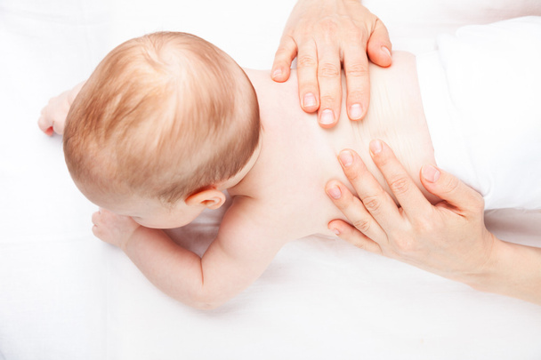 Infant back massage - Photo, Image