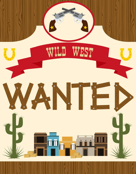 Wild west set - Vector, afbeelding