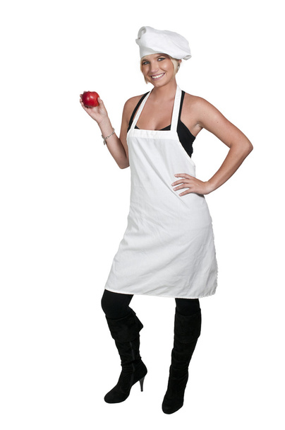 Mulher chef
 - Foto, Imagem