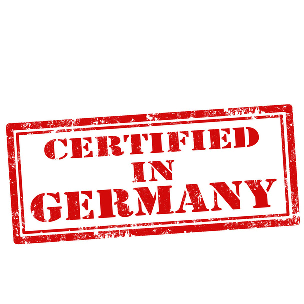 Certificado en Alemania-sello
 - Vector, Imagen