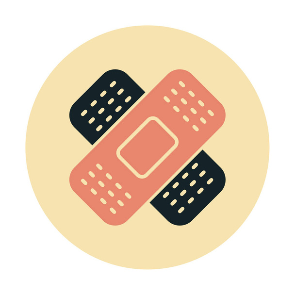 Icono de Band Aids, ilustración vectorial   - Vector, Imagen