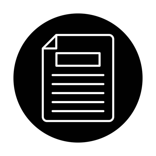 Сео доповідь. файл документ ізольований значок Векторний дизайн ілюстрації                     - Вектор, зображення