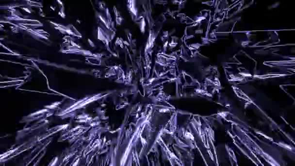 Metaliczna geometryczna dynamiczna tekstura koncepcja tła animacja 4k - Materiał filmowy, wideo