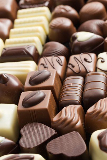 Various chocolate pralines - Foto, Imagen
