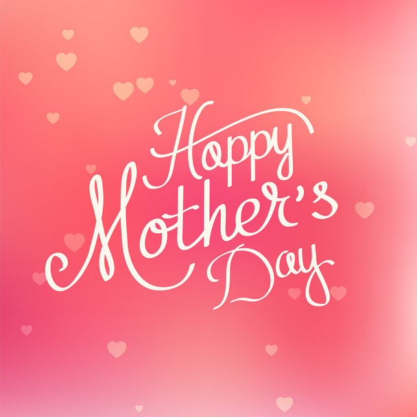Happy mother day card. - Vector, Imagen