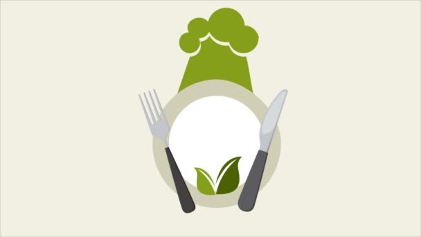 Concepto de comida verde, Vídeo animación
 - Metraje, vídeo
