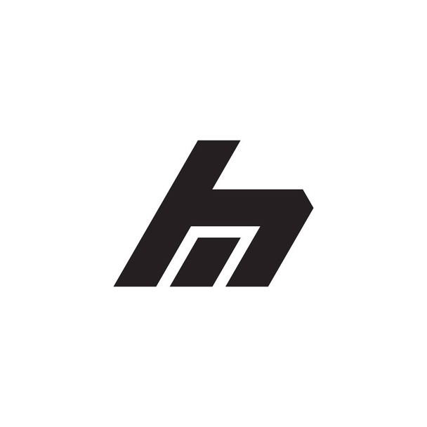 Buchstabe h schnelles Haus abstrakter Logo-Vektor  - Vektor, Bild