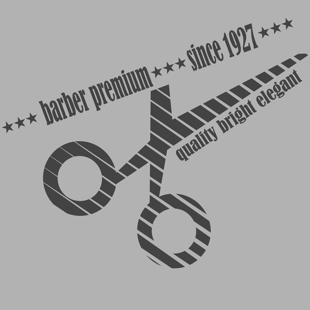 Vintage-Friseur-Logo, Etiketten, Abzeichen und Designelemente.  - Foto, Bild