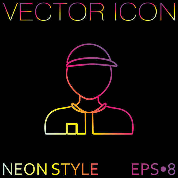 Male, man icon - Vector, afbeelding