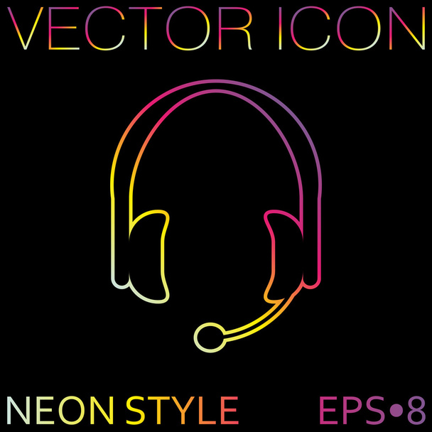 Customer support icon - Vector, Imagen