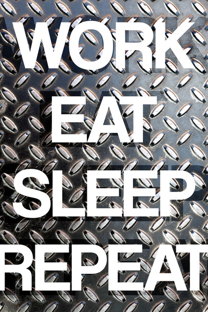 Praca jeść snu Repeat - Zdjęcie, obraz