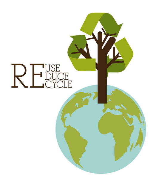  újrahasznosítás design - Vektor, kép