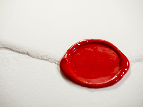 Λευκό γράμμα με Βουλοκέρι κόκκινο - Φωτογραφία, εικόνα
