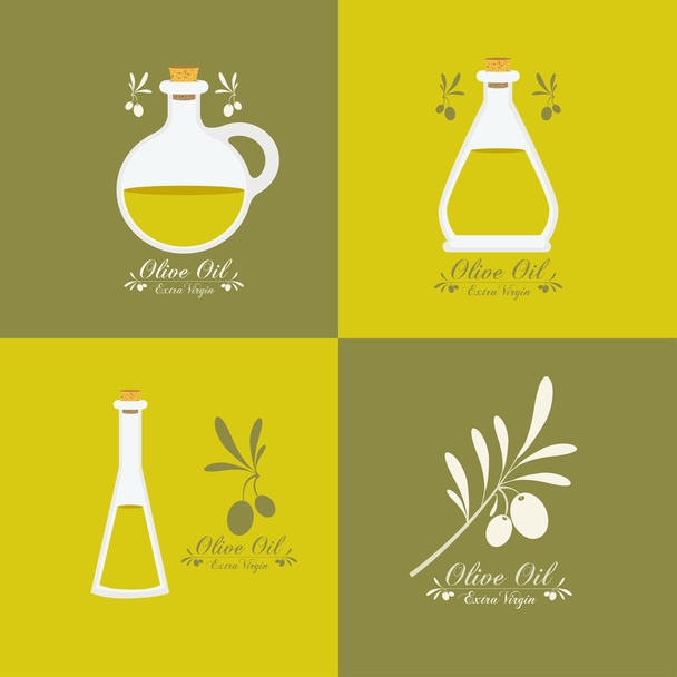 design olivového oleje - Vektor, obrázek