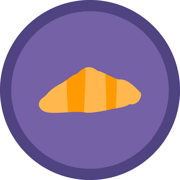 Croissant pókháló ikon, vektoros illusztráció - Vektor, kép