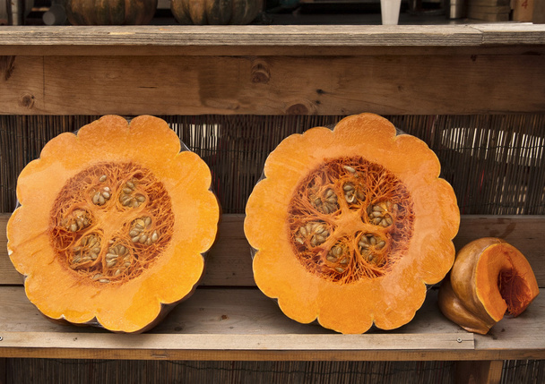 yarım portakal pumpking - Fotoğraf, Görsel