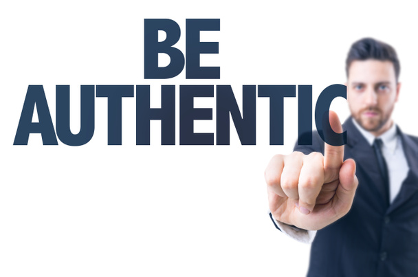 Text: Be Authentic - Photo, Image