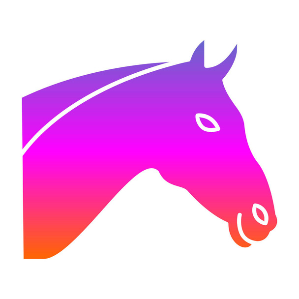 icône tête de cheval, illustration vectorielle - Vecteur, image