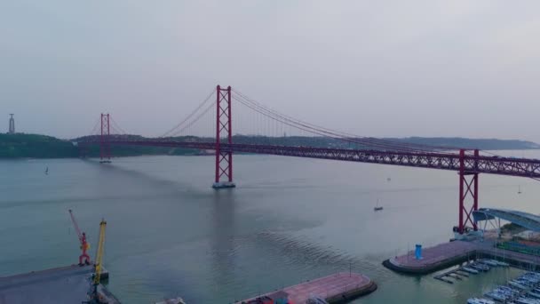 Pohled na město v Lisabonu, Portugalsko. Vysoce kvalitní 4K záznam - Záběry, video
