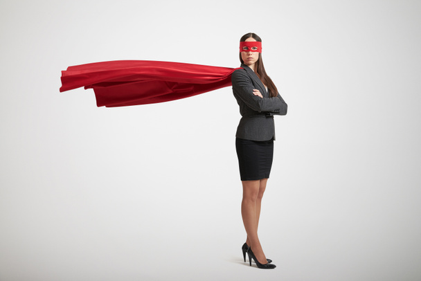 business woman dressed as a superhero
 - Фото, изображение