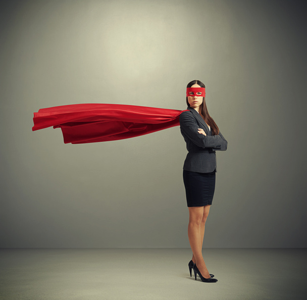vrouw verkleed als een superheld - Foto, afbeelding