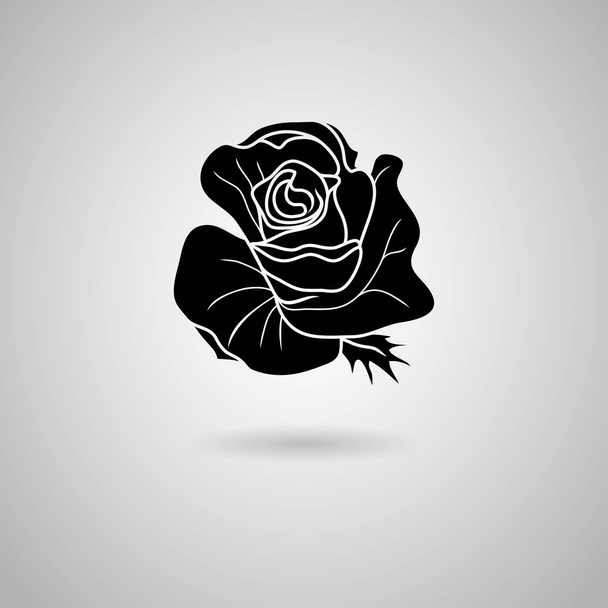 Icono rosa negro
 - Vector, Imagen