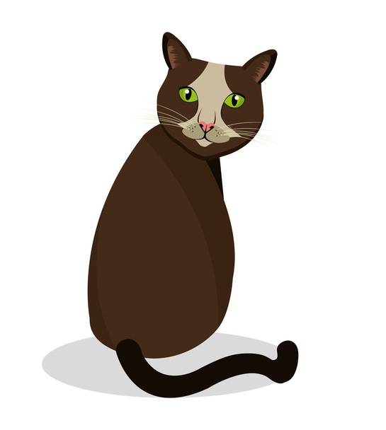 Ilustração do desenho do gato
 - Vetor, Imagem