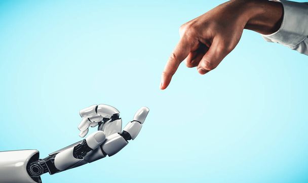 XAI 3D, yaşayan insanların geleceği için robot ve cyborg gelişimi için yapay zeka yapay zeka araştırması yapıyor. Bilgisayar beyni için dijital veri madenciliği ve makine öğrenme teknolojisi tasarımı. - Fotoğraf, Görsel
