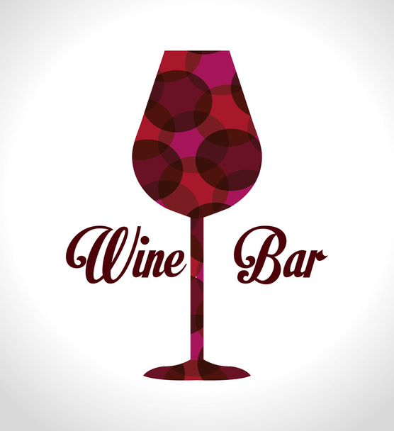 Wine design illustration - Vector, Image