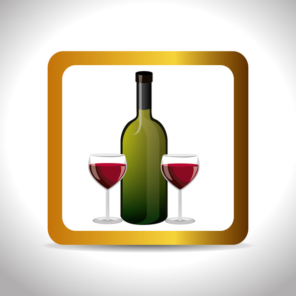Ilustración diseño vino
 - Vector, imagen