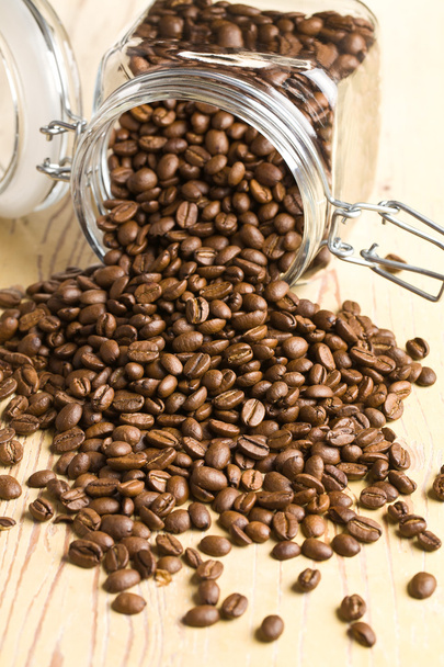 Poured coffee beans - Fotoğraf, Görsel