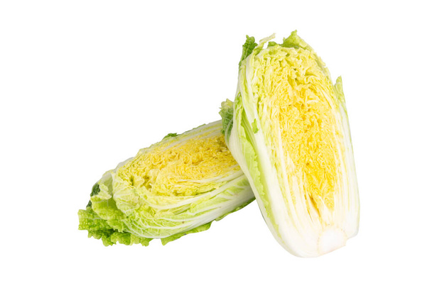 Chinese cabbage isolated on white background. - Photo, Image