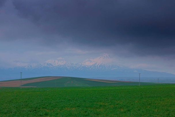 The Hasan Mountain, distant view of Hasan mountain - Photo, Image
