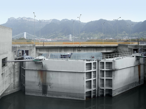 Três Gorges Dam detalhe
 - Foto, Imagem