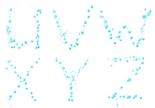 U, V, W, X, Y, Z letter set - Foto, imagen