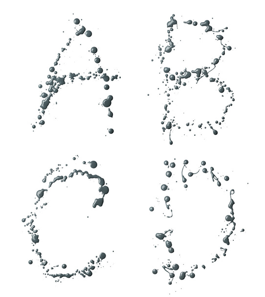 A, B, C, D letter set - Fotografie, Obrázek