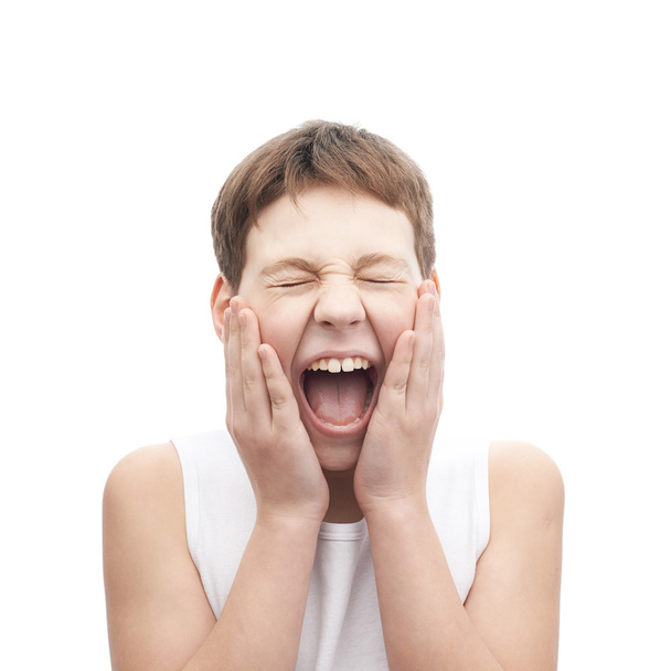 Screaming young boy - Photo, Image