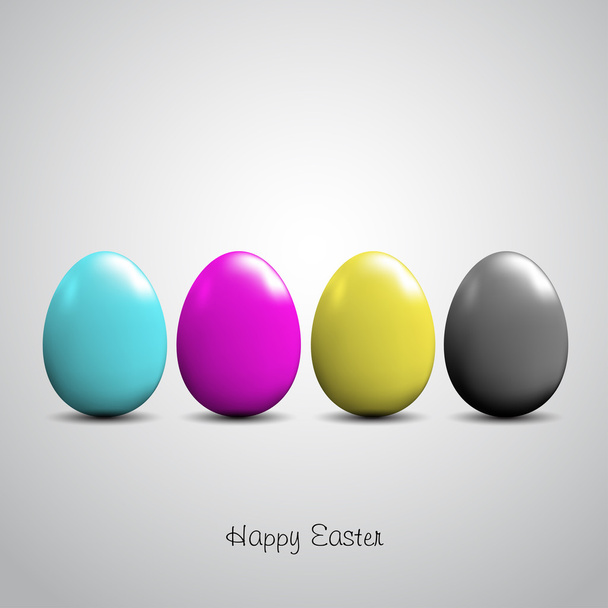 Funny Easter eggs - Vector, Image