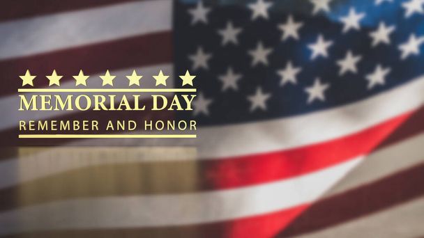 День памяти - это федеральный праздник, отмечаемый в США в последний понедельник мая каждый год.  - Фото, изображение
